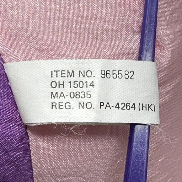 Wang's International Nylon Bunny Rabbit Plush Pink Overalls Purple Shirt 5 Inch - Picture 10 of 14